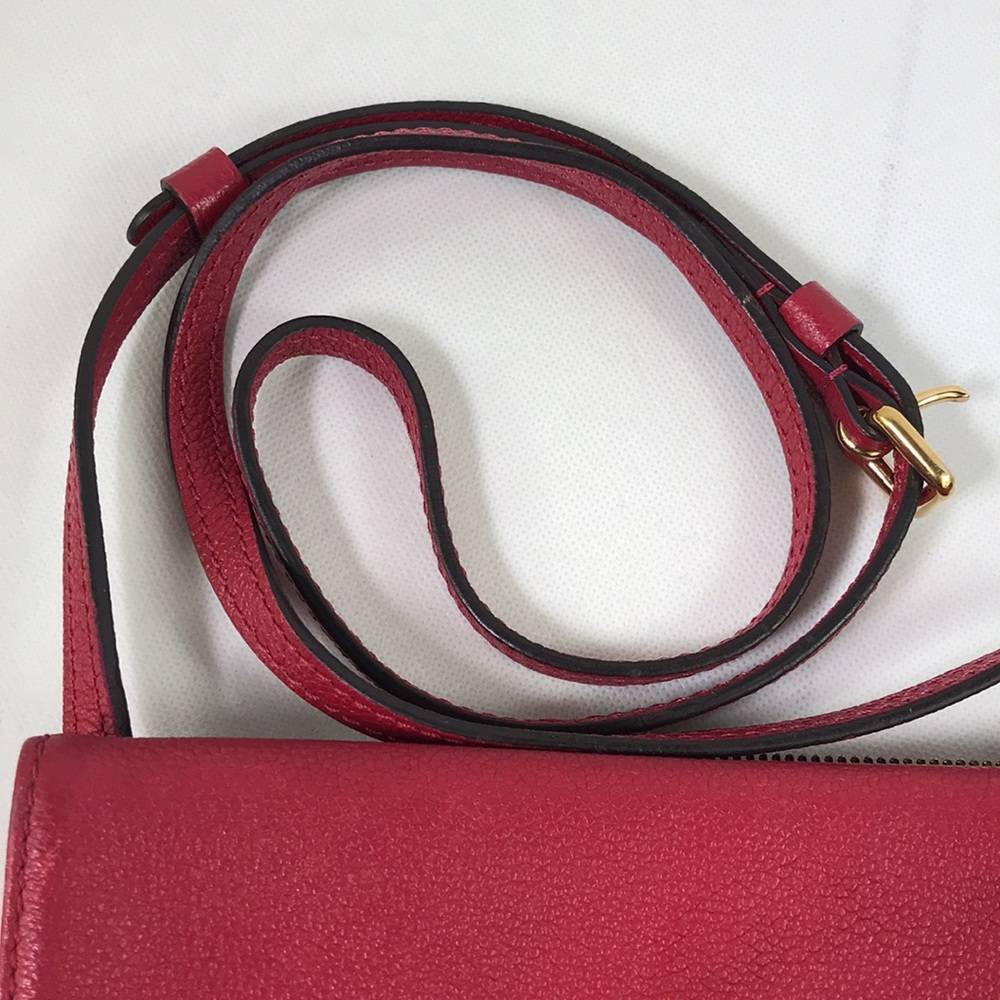 💕 RARE 💕 LOUIS VUITTON LEATHER PINK CROSSBODY TWICE - Picture 15 of 16